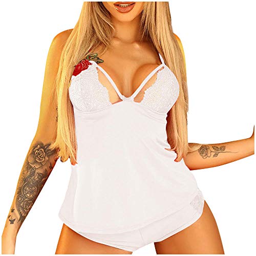 Broderie rose soutien-gorge érotique haut de gamme en blanc L