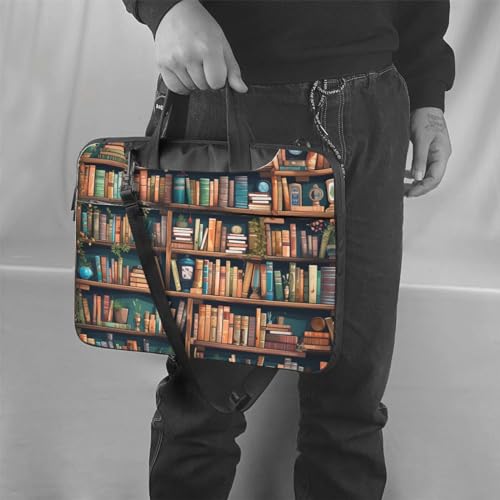 Bolso de hombro para laptop KHiry unisex negro miniatura 6