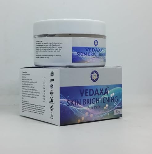 Image of Vedaxa Skin Brightening Face Pack, Coffee Formula, 50 Grams, Natural Exfoliating Treatment for All Skin Types