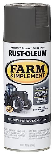 Image of Rust-Oleum 280133 Farm & Implement Spray Paint, 12 oz, Massey Ferguson Gray, (Pack of 1)