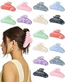 16 Pack Hair Claw Clips for Women - Large Non-Slip Hair Claws for Thick Thin Hair, Cute Hair Barrettes Elegant & Durable, Fashion Hair Accessories Stylish Bulk Hair Clips for Girls DIY Gift