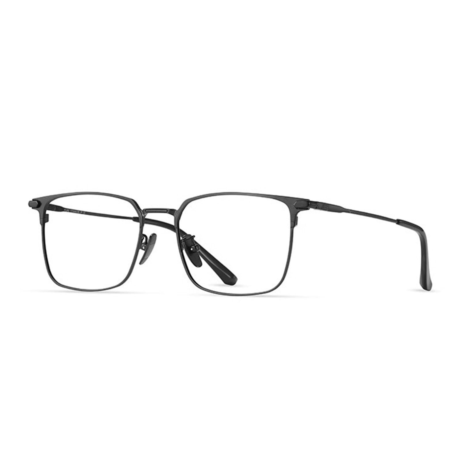 Occhiali Luce Blu Uomo Business Ultraleggeri Titanio Puro Montatura Quadrata Occhiali Anti-Luce Blu Anti-affaticamento degli Occhi Lettura Occhiali per Computer,C