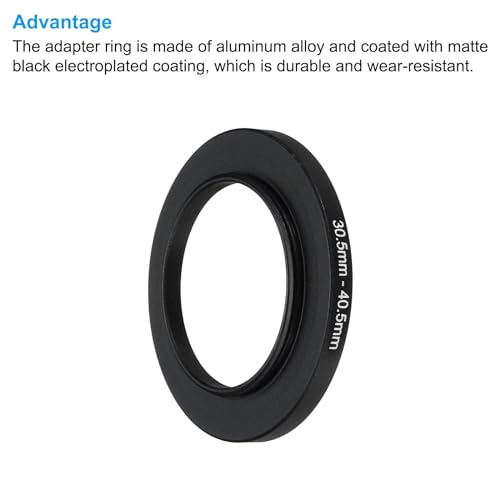 PATIKIL 30.5mm-40.5mm Metal Step Up Ring with Cleaning Cloth - Image 4