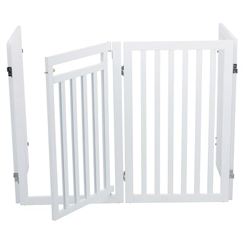 TRIXIE 39363 - Recinzione per cani, 4 pezzi, con sportello piccolo