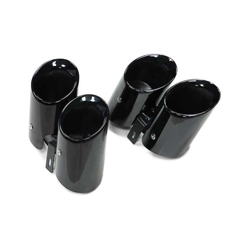 Punta de escape cuádruple para Panamera 971 2017 2018 2019 2020+ negro 4