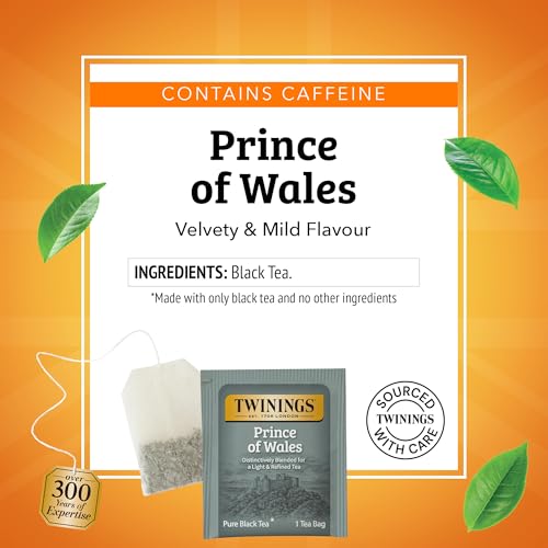 image for Twinings Prince of Wales Black Tea Individually Wrapped Bags, 20 Count