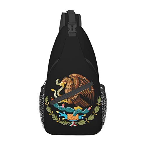 Mochila tipo bandolera unisex negra miniatura 2