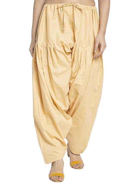 Patiala Pajama for women (Free Size, Gold)-picture-15