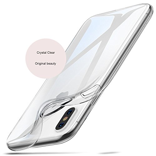 Unov Case Compatible With Iphone Xr Clear Slim Protective Soft Tpu Bumper [Support Wireless Charging] 6.1 Inch(Crystal Clear) #TOP6