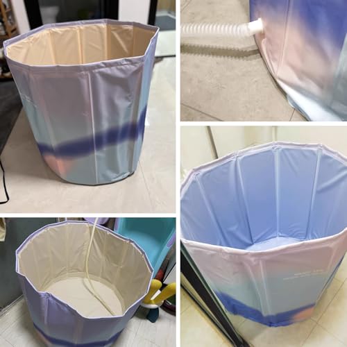 Bañera plegable para adultos con acabados de alta resistencia y cojín ergonómico 7