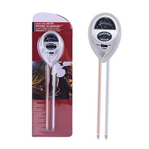 RecoverLOVE 3-in-1 Soil Test Kit Soil Moisture Meter PH Value Tester Soil Thermometer Plant Care Great for Garden, Lawn, Farm, Indoor & Outdoor Use
