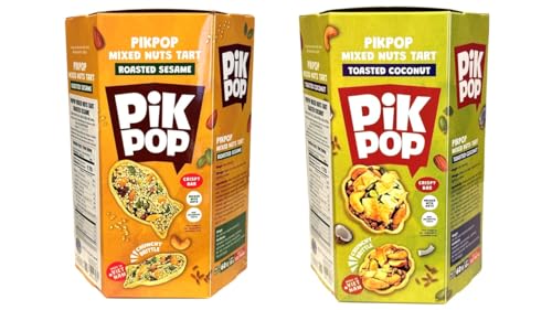 Image of Combo - Roasted Sesame Nuts and Toasted Coconut Mixed Nuts - Hat Dinh duong Me Rang va Hat dinh Duong Dua Nuong - 2 Boxes per Order