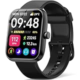 スマートウォッチ【2025新登場・性能進化モデル】iPhone対応 アンドロイド対応 Bluetooth通話機能付き 1.83インチ大画面 SMS/Line通知 Smart Watch 活動量計 腕時計 薄型軽量 バンド交換可能 スポーツウォッチ 120+種類の運動モード 300+種類文字盤 IP68生活防水 メッセージ通知 天気予報 音楽再生 多機能スマートウォッチ レディース メンズ