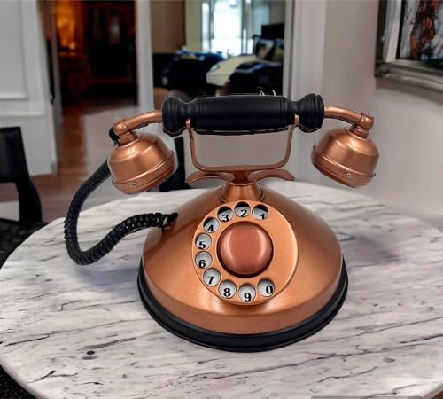 Decor Antique Telephone Made by Copper Finish Look Telephone Model