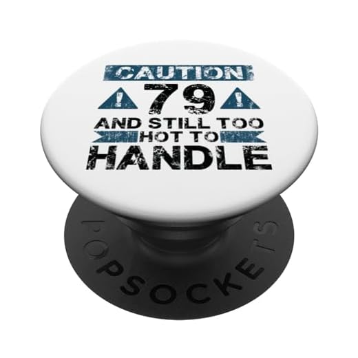 79 Y demasiado caliente para manejar - 79 años divertido cumpleaños 79 PopSockets PopGrip Intercambiable