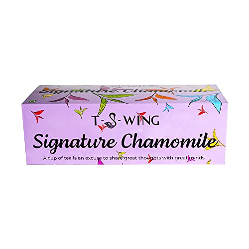 T-S-WING Signature Chamomile Tea for Stress Relief, Anxiety Relief, Good Sleep and Treats Insomnia |100 Tea Bags | Caffeine Free - Calming Tea (B091M7S55C) Amazon Price History, Amazon Price Tracker