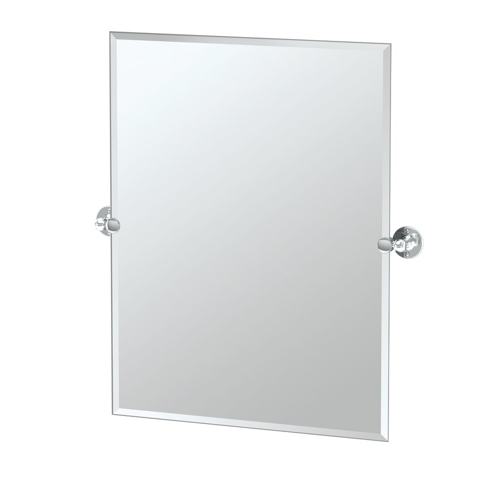Gatco 4419S Cafe Rectangle Mirror Chrome, 31.5 H x 27.5 W