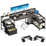 ODK Escritorio con Cajones, Negro