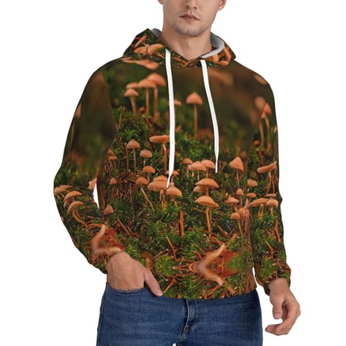 Sweat à capuche champignon sauvage pour homme, l'esprit nature au quotidien