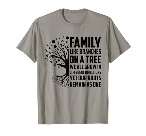 Familia Como Ramas En Un Árbol Coincidencia Reunión Familiar Camiseta