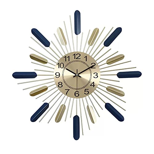 Grande horloge murale pour salon moderne et silencieuse