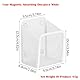 2 Stück Magnetisch Aufbewahrungskorb, Magnetischer Schreibtisch Organizer Weiß, Metall Mesh Aufbewahrungskorb Magneten, Weiß Magnetisch , Für Spind-Zubehör Whiteboard Kühlschrank