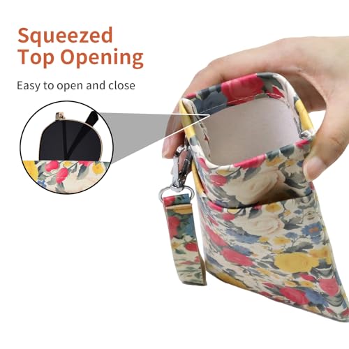 Image of Double Eyeglass Case Soft Dual Glasses Case for Women Men Travel Squeeze Top Sunglasses Cases Eyeglasses Pouch