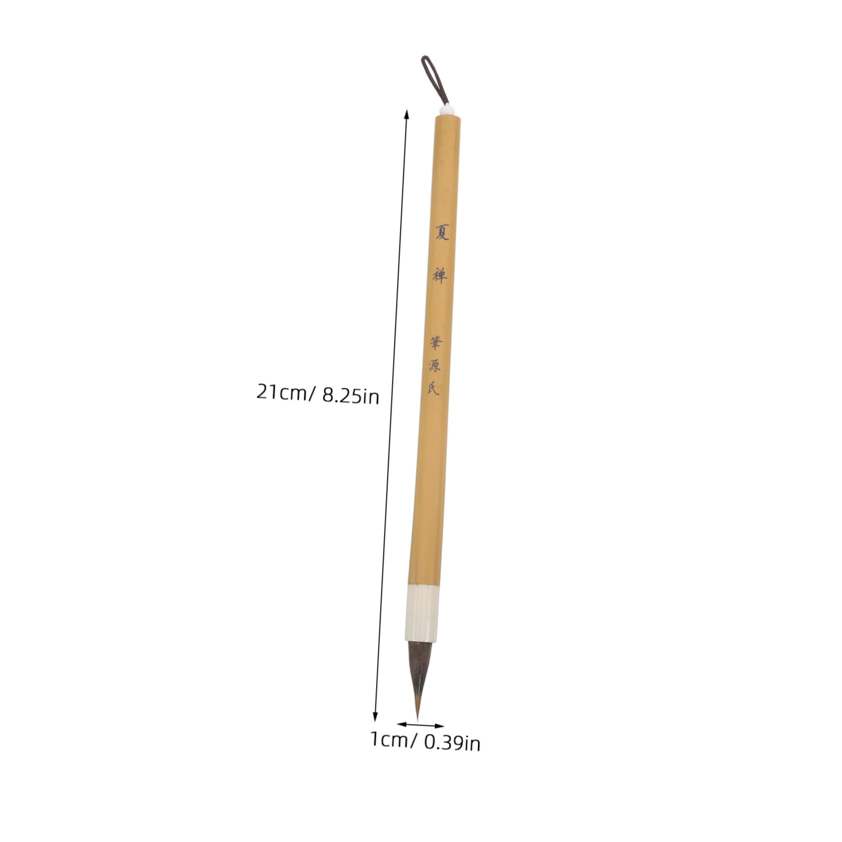 NUOBESTY Chinese Calligraphy Brush Short Chicken Tip Handmade Slim Watercolor Ink Brush Professional Art Supplies