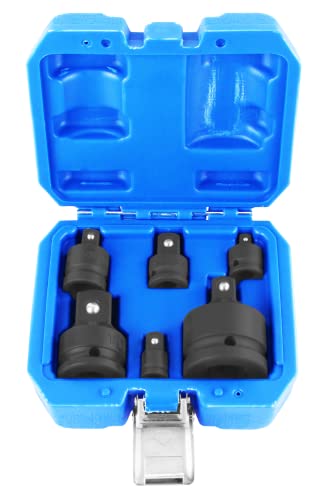 TecPo Lot de 6 douilles à choc 1/4 3/8 1/2 3/4 Cover