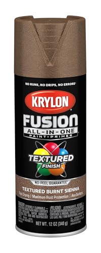 Image of Krylon Fusion All-In-One Adhesive Spray Paint for Indoor /Outdoor Use, 12 oz, Burnt Sienna