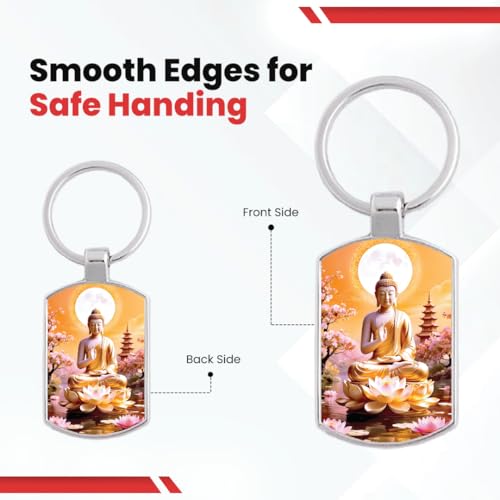 Image of Premium Printed Metal Keychain for Men & Women | High-Definition Artwork Print | Durable Key Ring for Car, Bike, Home & Office Keys | Stylish Decorative Key Holder Gift