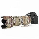 CHASING BIRDS Lentille camouflage imperméable pour NIKON AF S 70 200 mm f2.8 E FL ED VR Housse de protection imperméable (camouflage désert, avec 2.0X TC (TC 20E III))