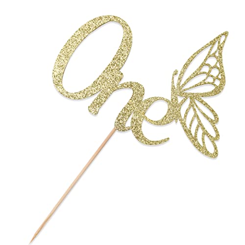 One Butterfly Cake Topper With 1St Birthday - First Birthday For Party Decor, Butterfly Cake Smash, Photo Props For Baby Showers #TOP6