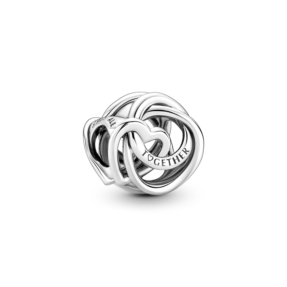 PANDORA Charm 791507C00 Corazón círculo familiar