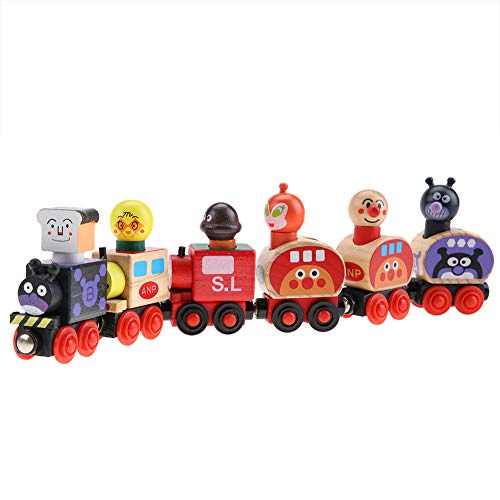 OhhGo Holzeisenbahn Spielzeug Mini Holz Magnet Zug Set für über 3 Jahre alt Jungen und Mädchen – Bild 7