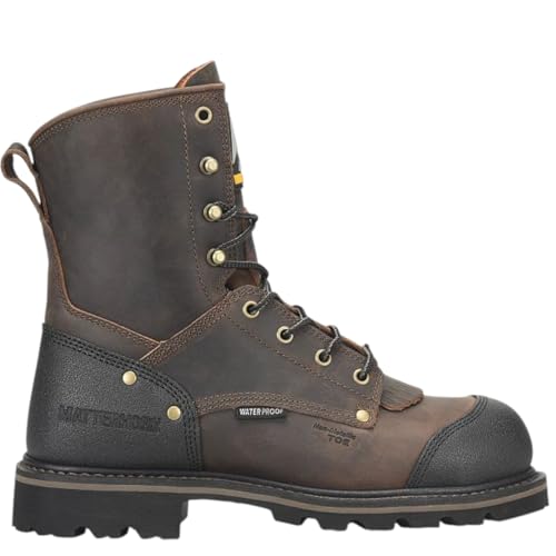 MATTERHORN Men’s 28 Series HD 8” Waterproof Insulated Comp Toe Work Boot, Durable Leather, Slip-Resistant, EH Rated2
