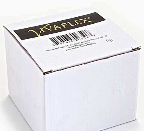 Vivaplex, 6, Amber, 2 Oz Glass Bottles, With Black Fine Mist Sprayers #TOP1