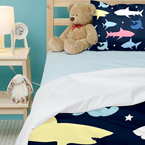 Parure de lit requin coloré pour transformer la chambre en océan - 5