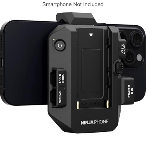 Image of Atomos Ninja Phone Video Co-Processor Bundle with NP-F770 Lithium-Ion Battery Pack, Compact AC /DC Charger & Screen Cleaning Wipes