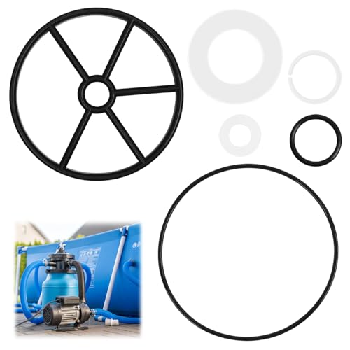 Kit de Reparación de Juntas para Válvula Hayward Vari-FLO XL, Incluye Junta de Araña y O-Ring SPX0710L, Compatible con SP0710T, SPX0710CA, Ideal para Filtros y Bombas de Piscina, Set de 6 Piezas