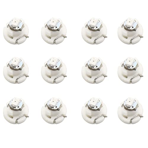 uxcell 12pcs 12V T3 Green LED para auto panel miniatura 1
