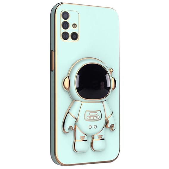 Image of for Samsung Galaxy A71 Case Cute 3D Astronaut Stand Design Camera Protection Shockproof Soft Back Cover for Samsung Galaxy A71 (Mint)