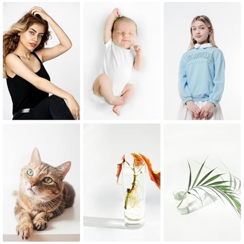 Meking 27.56x55.12 inch PVC Backdrop, Matte & Reflective White Background for Photography Reusable Double Sided Vinyl Backdrops for Product Photography,Portrait Shoots and Photo Video Studio - Thumbnail 2