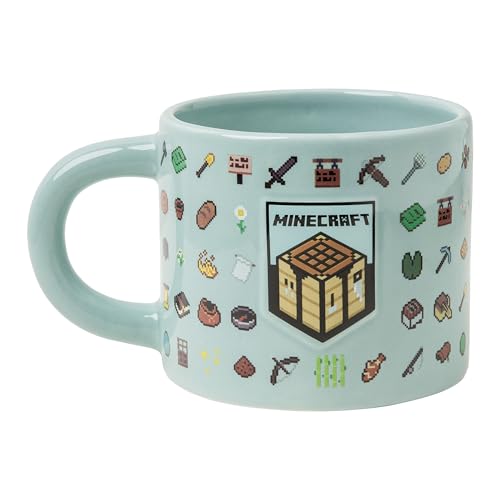 Taza de café grande de cerámica con licencia oficial de 400 ml, detalles en relieve, mercancía de videojuegos para jugadores y coleccionistas, té, chocolate caliente