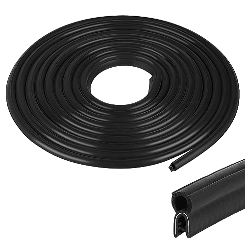 EFUTURETIME Joint de Porte de Voiture en Caoutchouc, 6m, Joint d'Étanchéité Universel de Coffre Voiture en EPDM sans Colle pour Caravane, Camion, Garage,...