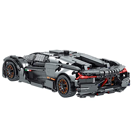 Tosbes Technik Sportwagen Modell Bausteine, 1:14 Supercar for Lamborghini Konzeptauto, 1512 Teile Sportwagen Baustein… – Bild 5