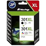 Hochwertig: Die Maxpage 301XL multipack remanufactured für HP 301 druckerpatronen sind mit hochwertigen Chips, Druckköpfen und Tinten konzipiert, um eine außergewöhnliche Druckleistung zu liefern. Jede 305XL-Patronen wird einer gründlichen Prüfung unterzogen, einschließlich Tests zur Druckqualität, Ausbeute und Kompatibilität, um sicherzustellen, dass sie den OEM-Standards entsprechen oder diese übertreffen.