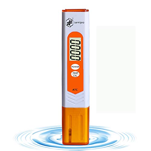 Lemipro Digital pH Meter - High Precision pH Pen Testing Kit pH Tester Digital Water Testing Kits for Drinking Water pH Meter for Water pH Meter for Food pH Meter for Hydroponics and Chemistry