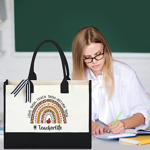 Bolsa Tote de Lona para Docentes, Juego de 2 Piezas miniatura 6