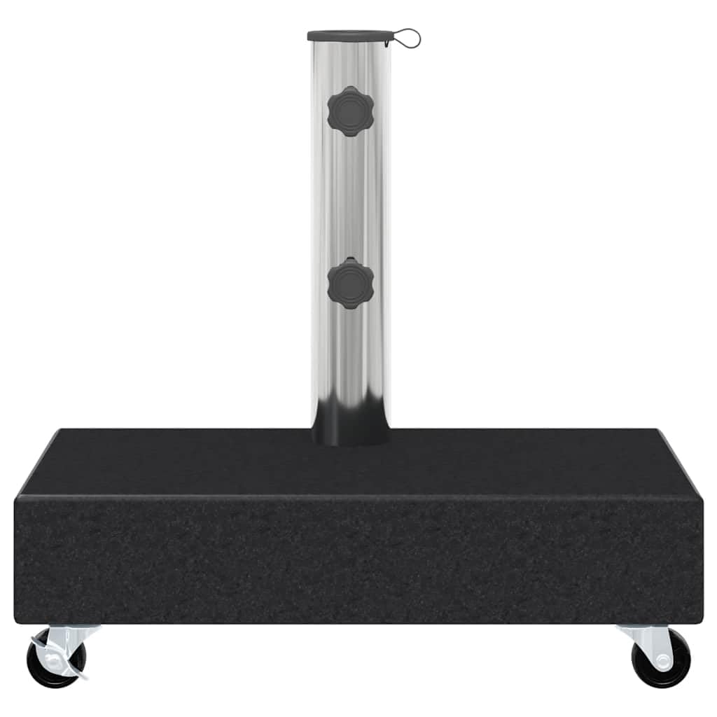 vidaXL Socle de Parasol Noir 45x25x8 cm Granite